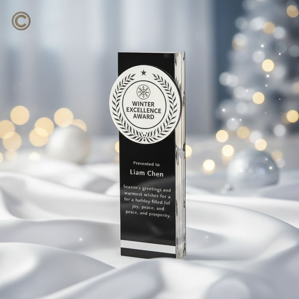 Custom shape acrylic trophy