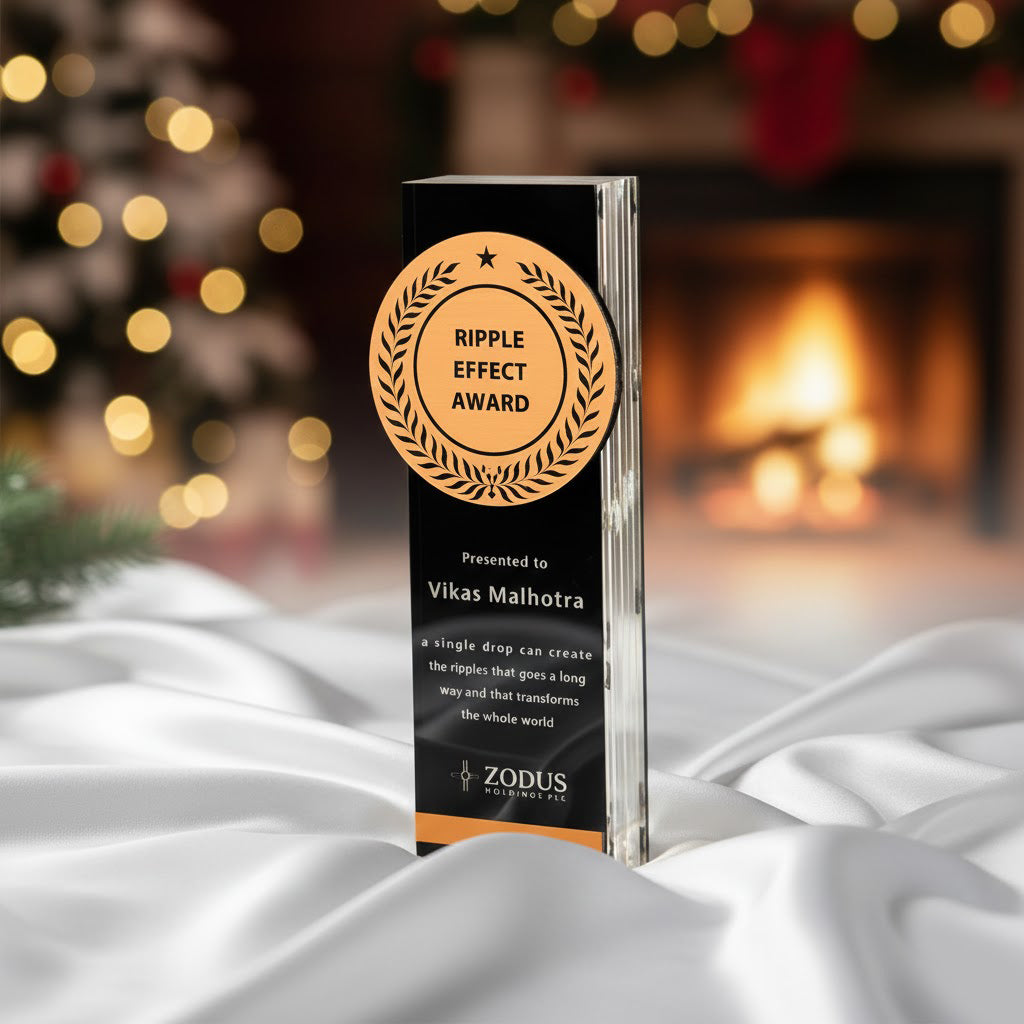 Premium acrylic award for leadership recognition