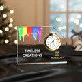 acrylic clock corporate gift custom branding