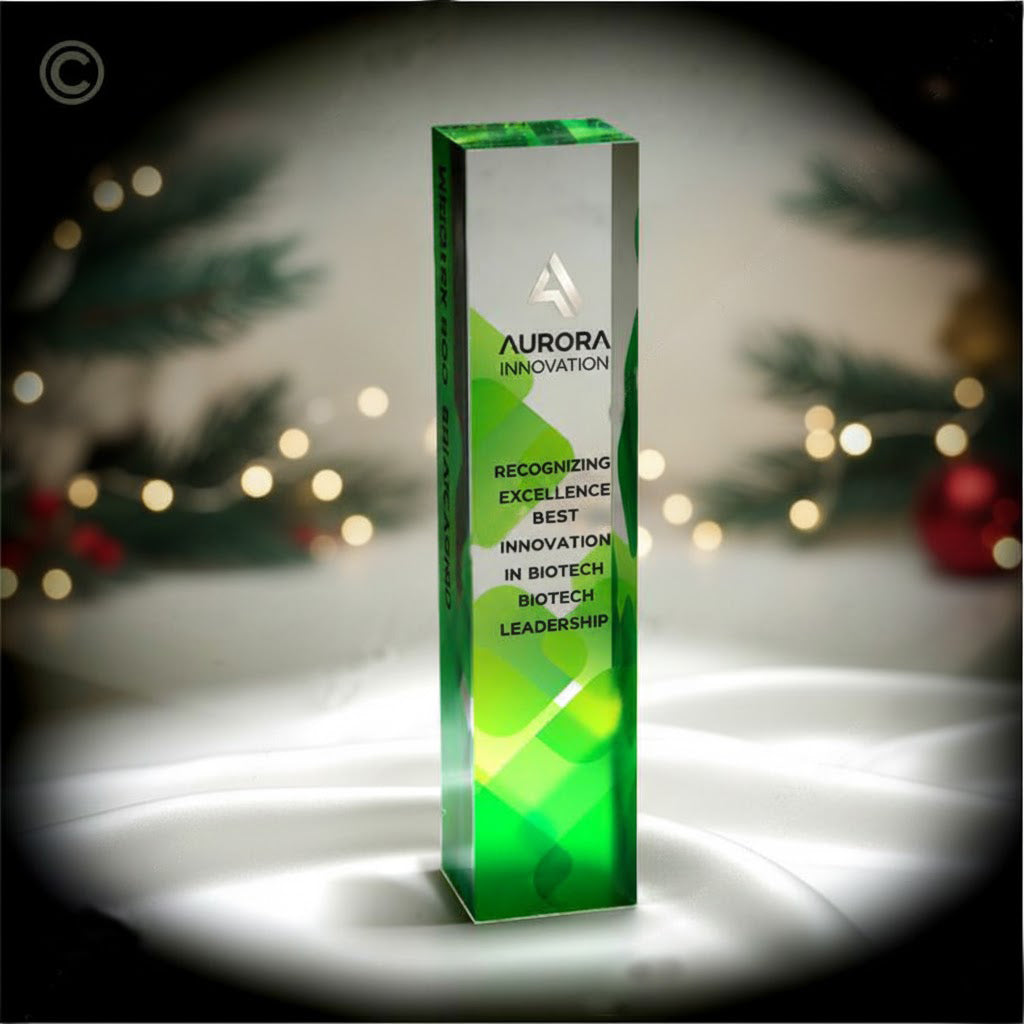 Crystal Clear Acrylic Custom Printed Awar