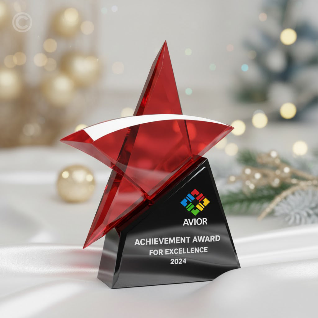 3D laser Engraved Crystal Trophies Bulk Quantity in India