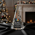 Custom Engraved Crystal Rectangle Corporate Award