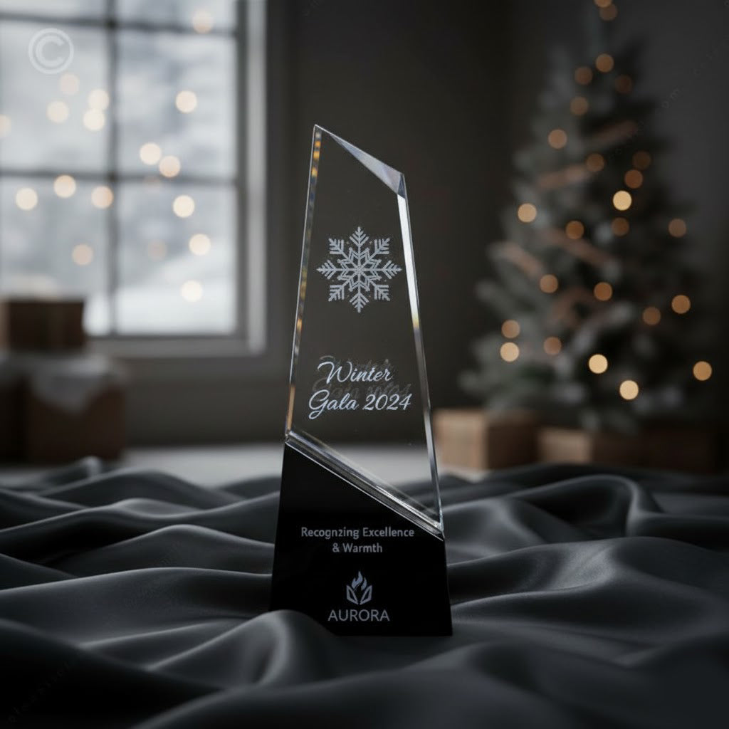 Crystal With Subsurface Engraving