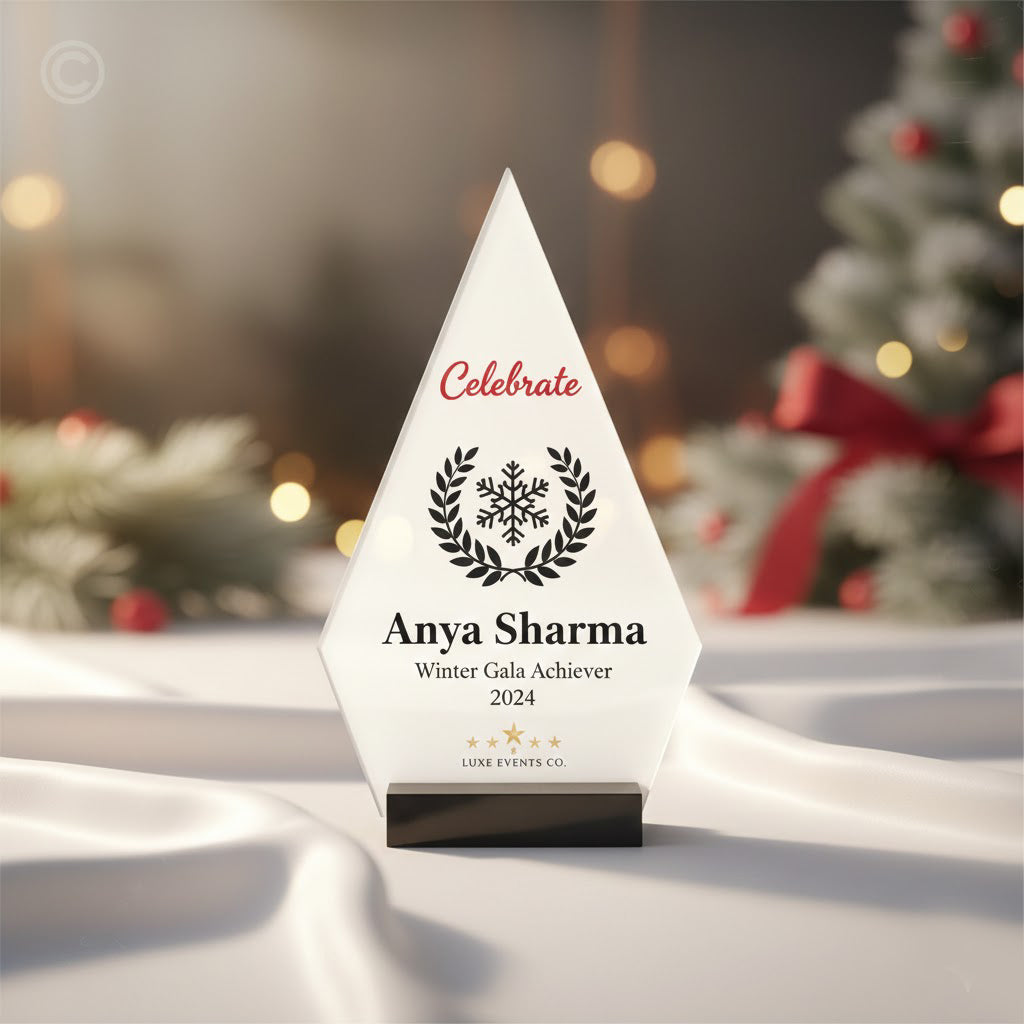 Personalized White Acrylic Memento