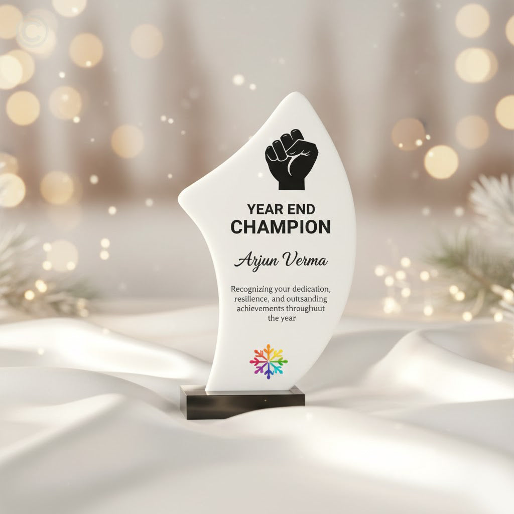 Personalized White Acrylic Memento