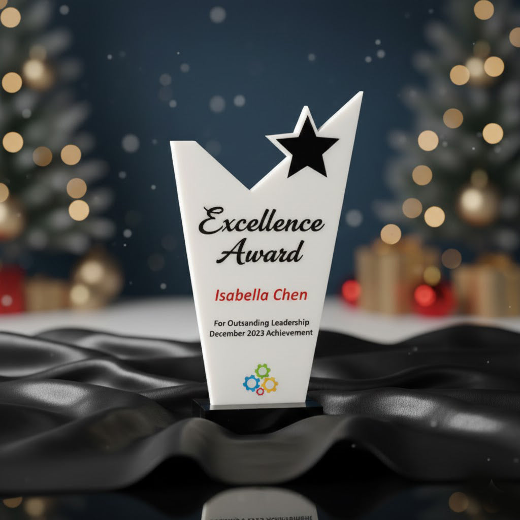 Personalized White Acrylic Memento